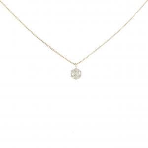 K18YG ソリティア ダイヤモンド ネックレス 0.252CT