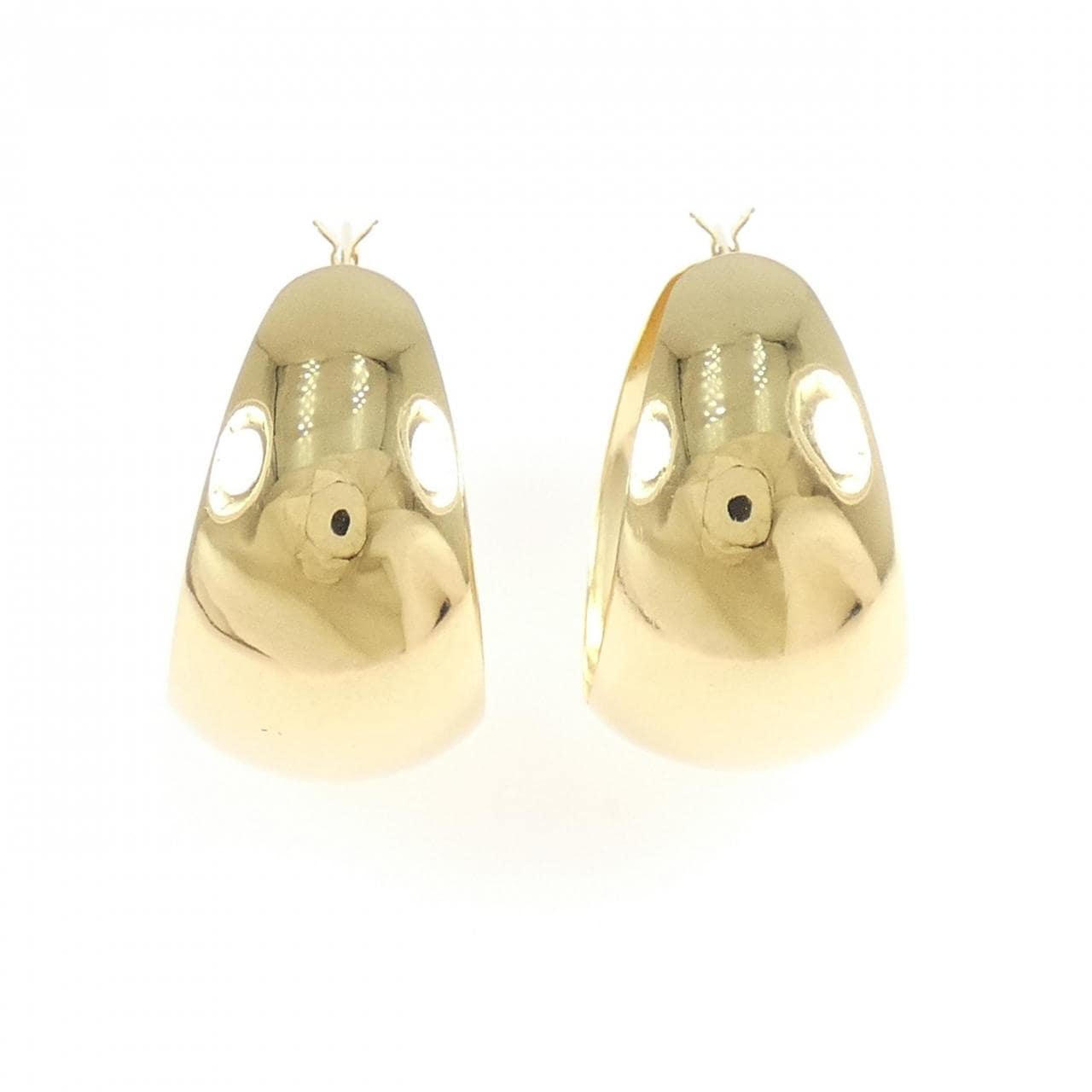 [BRAND NEW] K18YG hoop earrings