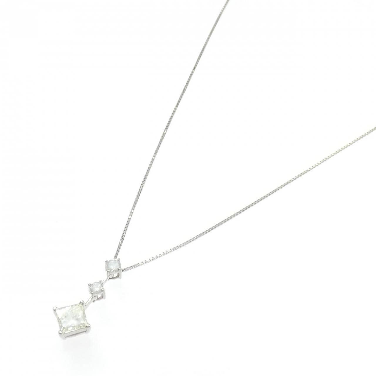 PT900/PT850 ダイヤモンド ネックレス 1.215CT M SI2 ファンシーカット