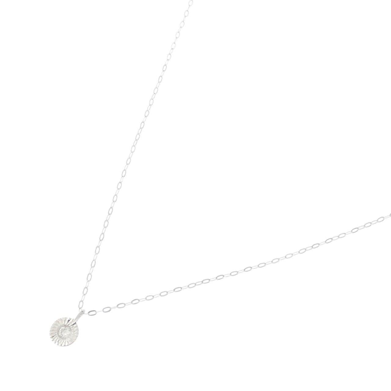 K18WG ダイヤモンド ネックレス 0.05CT