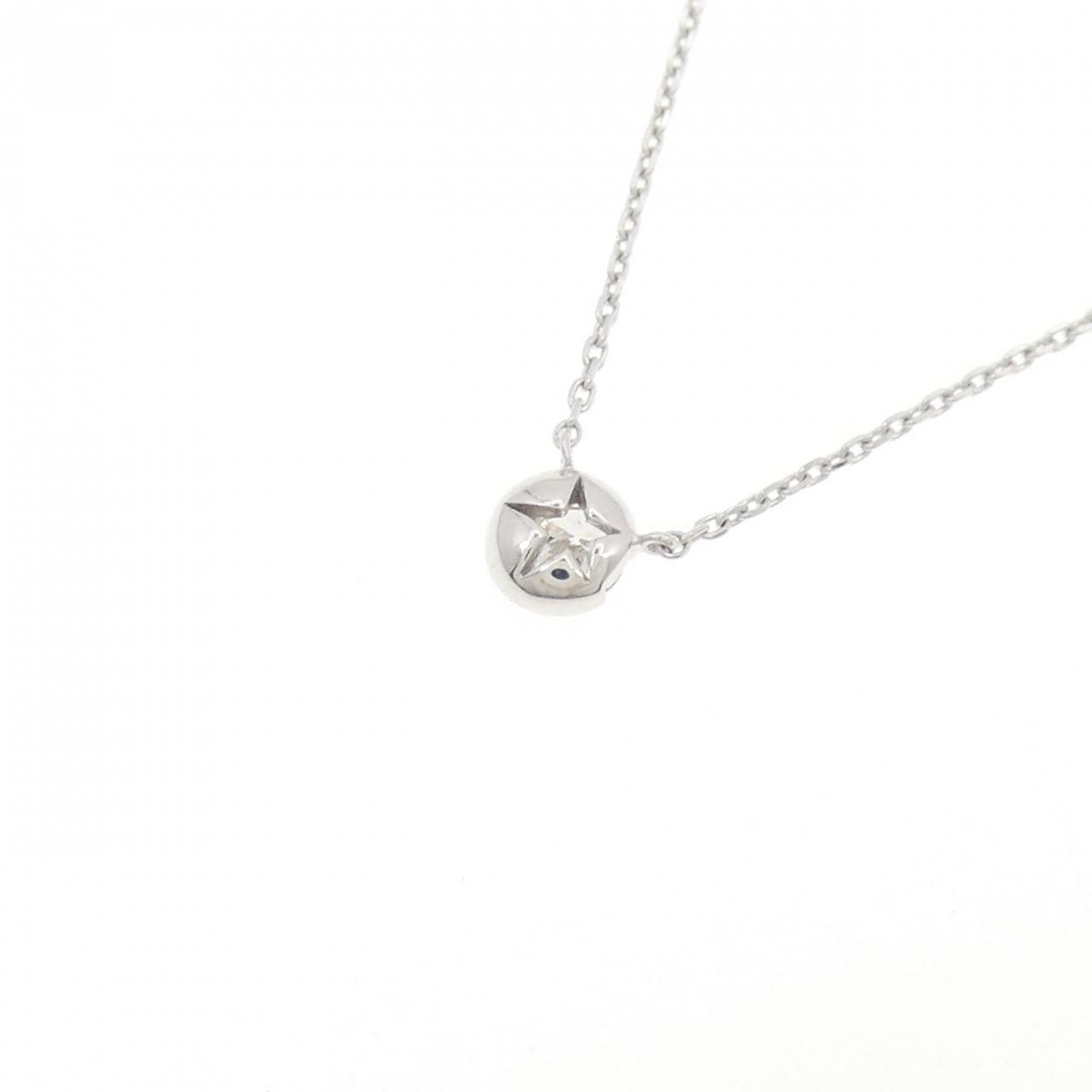 STAR JEWELRY Moon Setting Necklace 0.10CT
