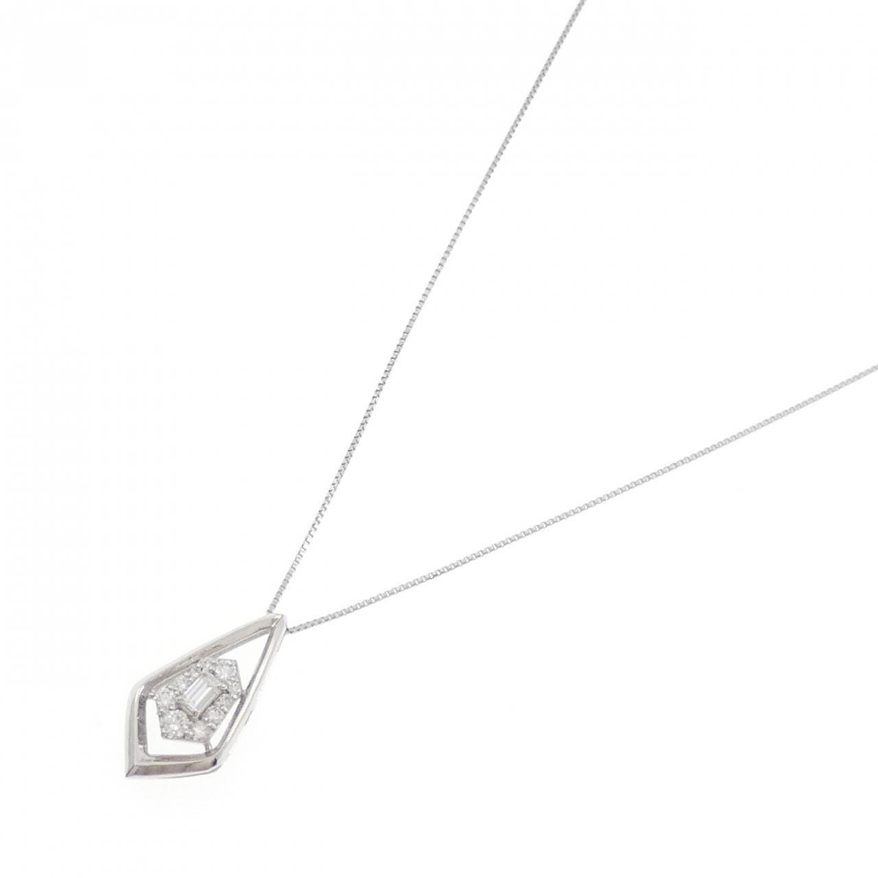 【新品】PT900/PT850 ダイヤモンド ネックレス 0.25CT