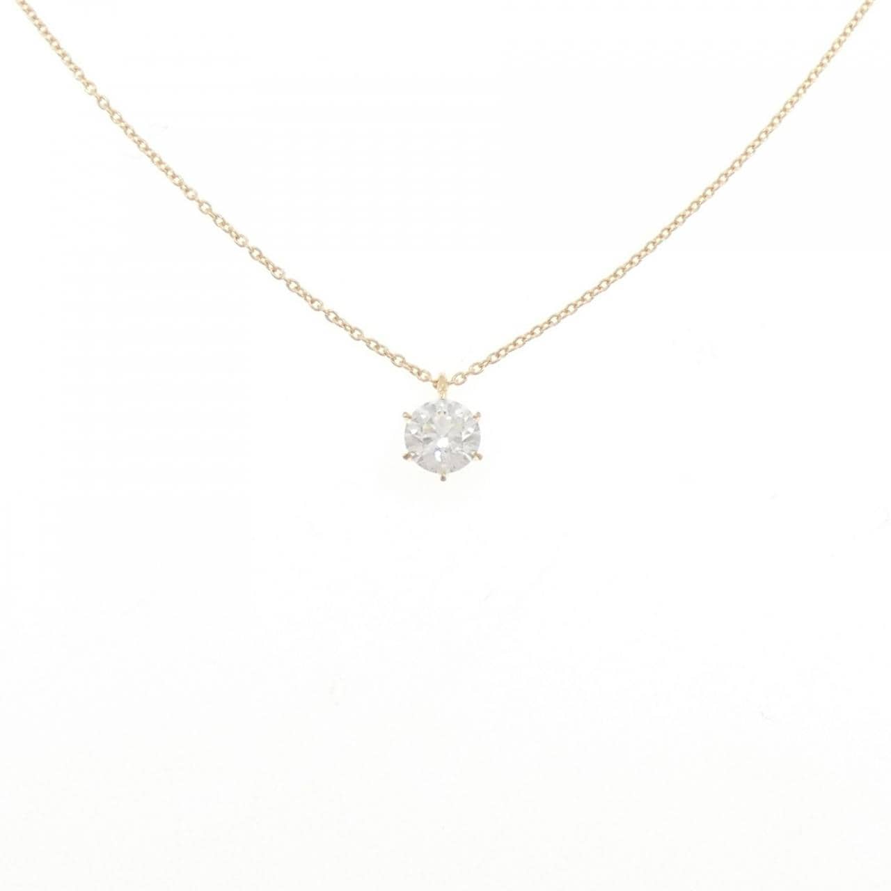【リメイク】K18YG ダイヤモンド ネックレス 0.512CT G SI1 3EXT H&C