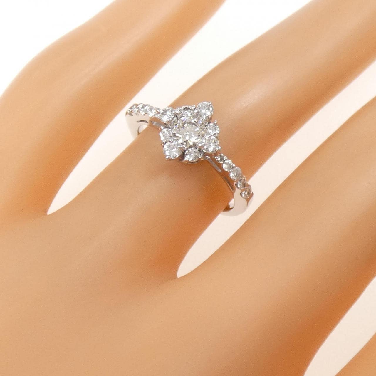 K18WG ダイヤモンド リング 0.20CT