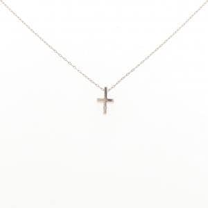 K10PG クロス ダイヤモンド ネックレス