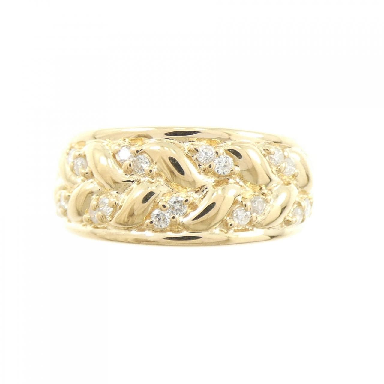 K18YG ダイヤモンド リング 0.19CT