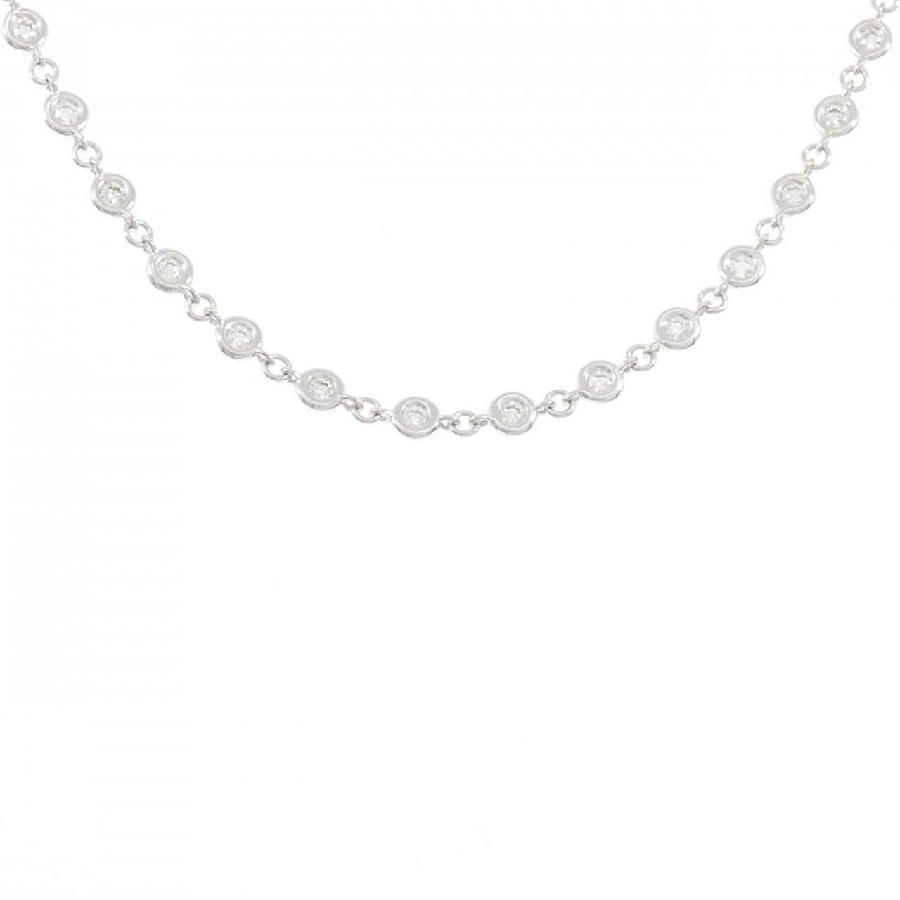 K18WG ダイヤモンド ネックレス 1.89CT
