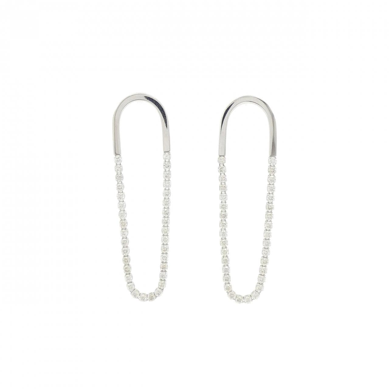 アーカー シャンデリアフープ ピアス 0.80CT
