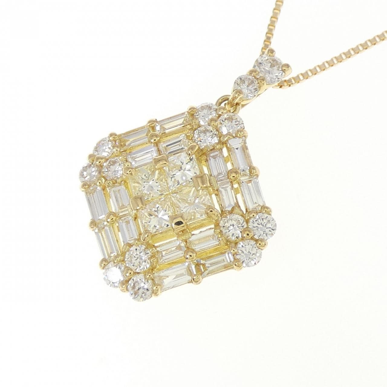 [新品] K18YG鑽石項鍊 1.00CT