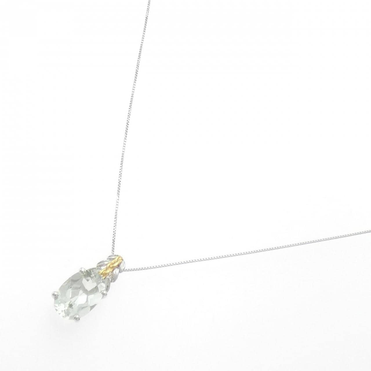 K18WG/K18YG クオーツ ネックレス