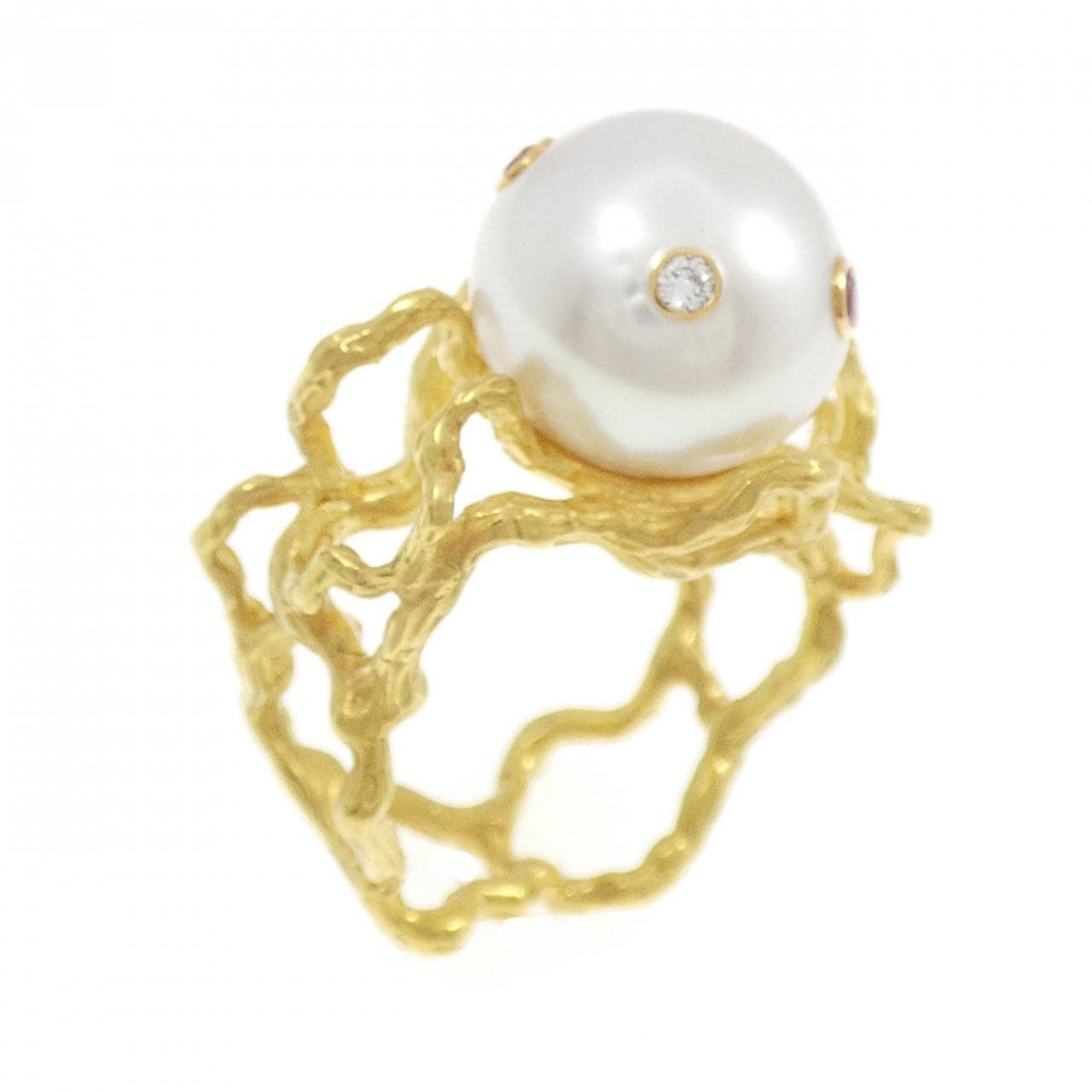 K18YG カラーストーン リング