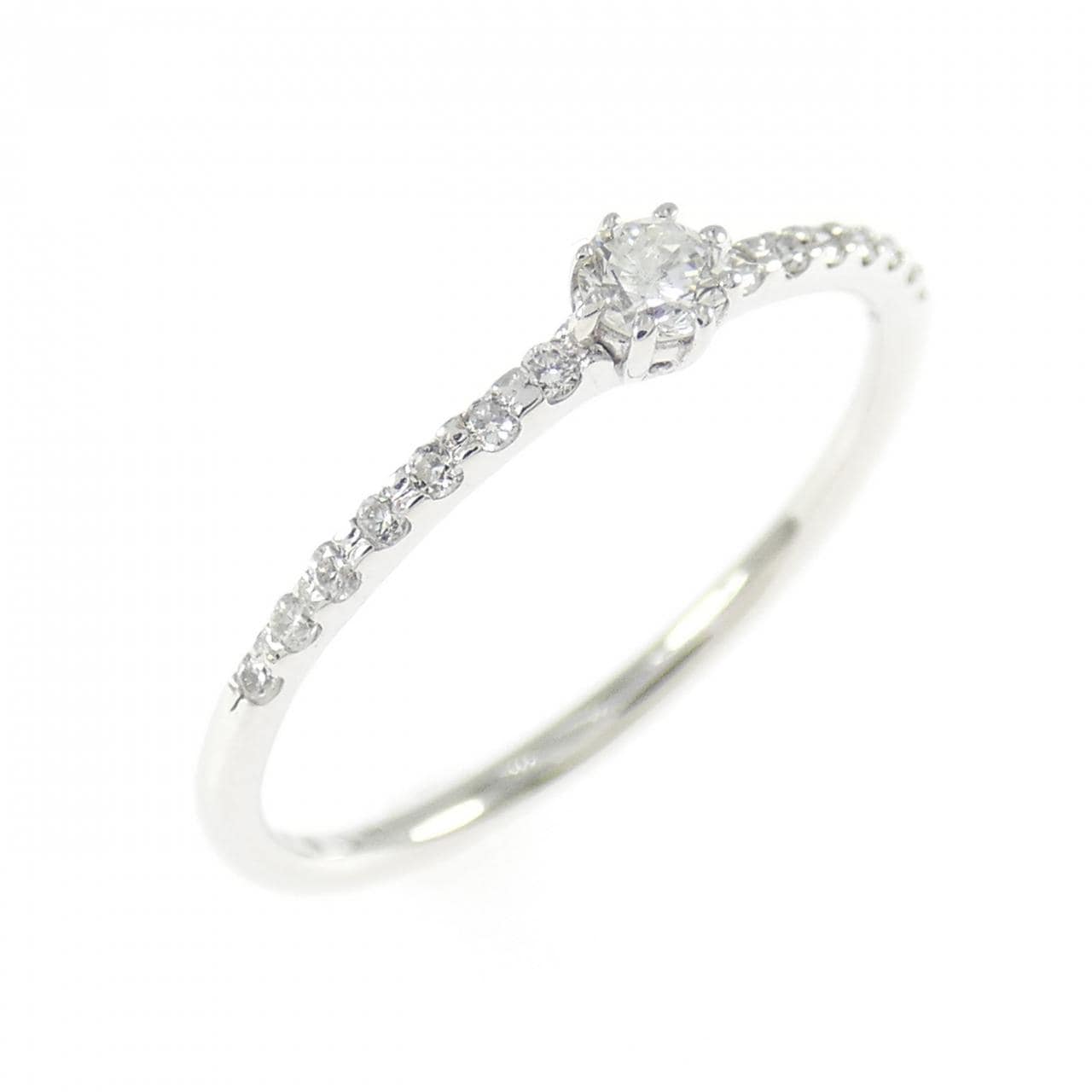 K18WG ダイヤモンド リング 0.14CT