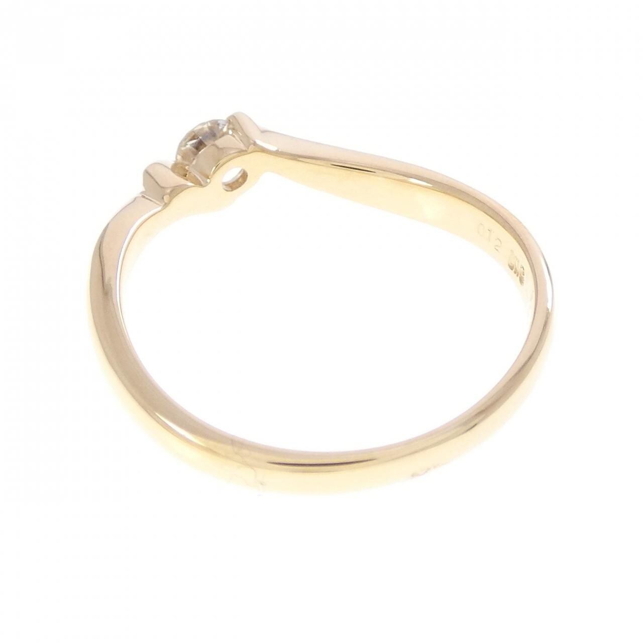 K18YG ダイヤモンド リング 0.12CT