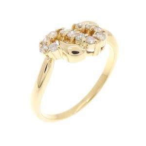 K18YG ダイヤモンド リング 0.16CT