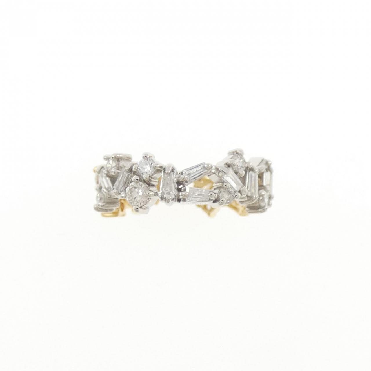 K18YG/PT950 ダイヤモンド イヤーカフ 0.50CT 片耳