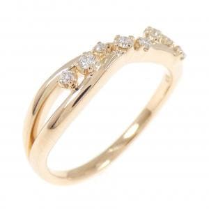 K18PG ダイヤモンド リング 0.09CT