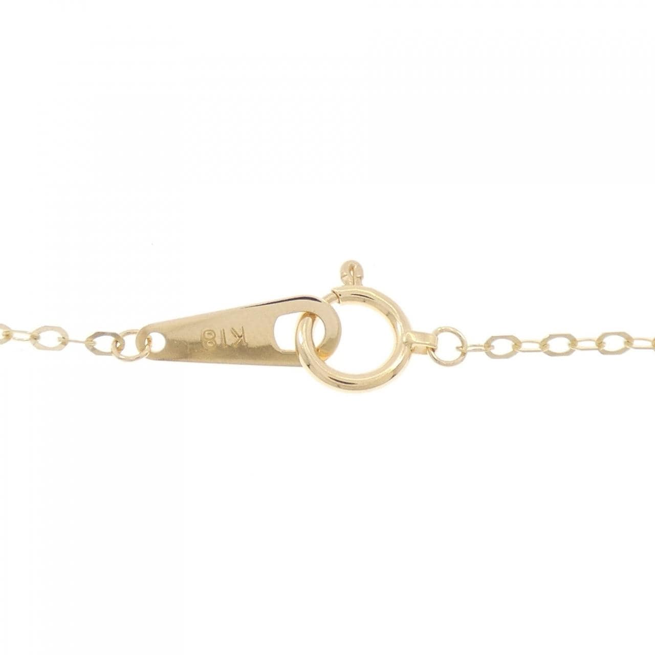 K18YG Flower Mother of Pearl Necklace