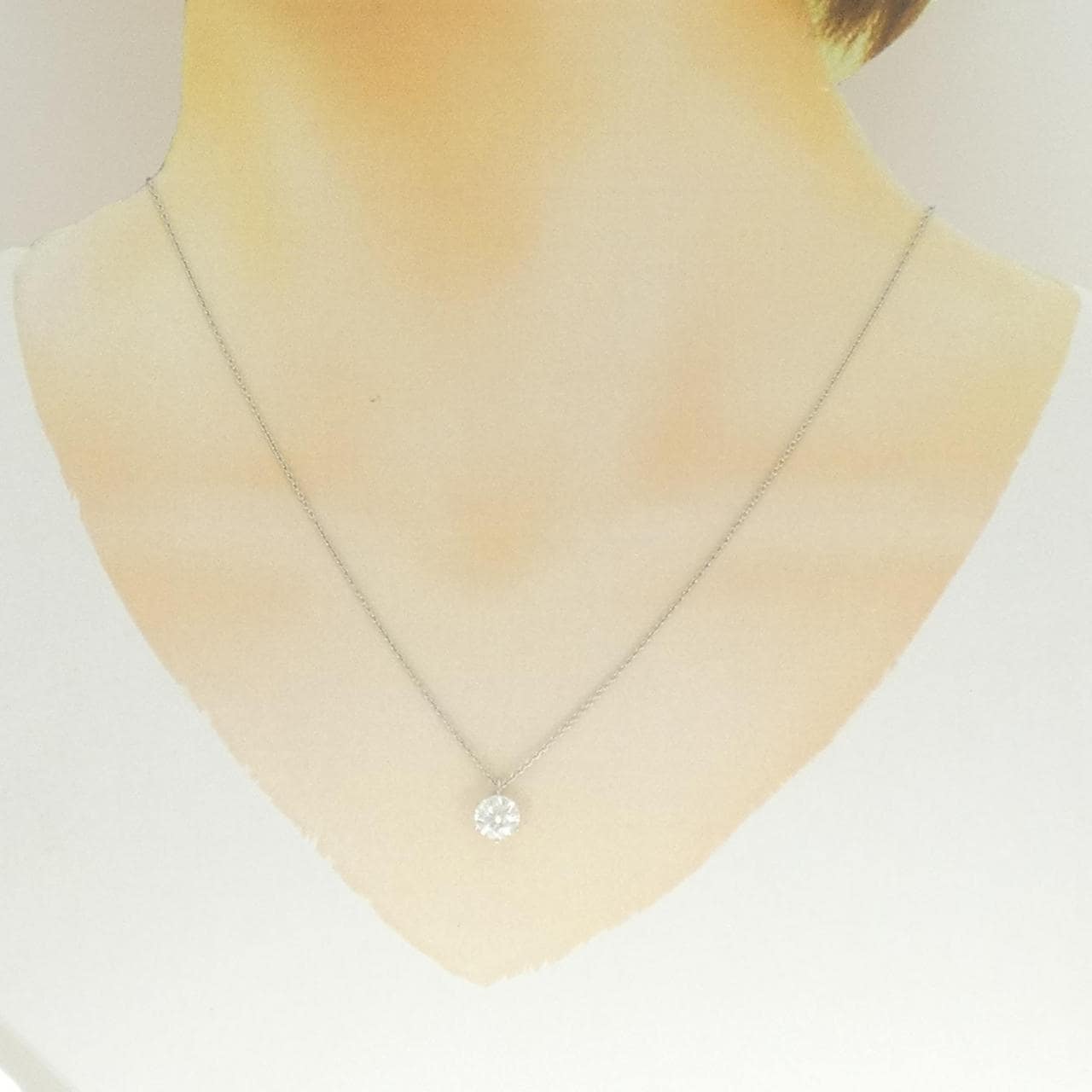 【リメイク】PT900/PT850 ダイヤモンド ネックレス 1.055CT H I1 VG