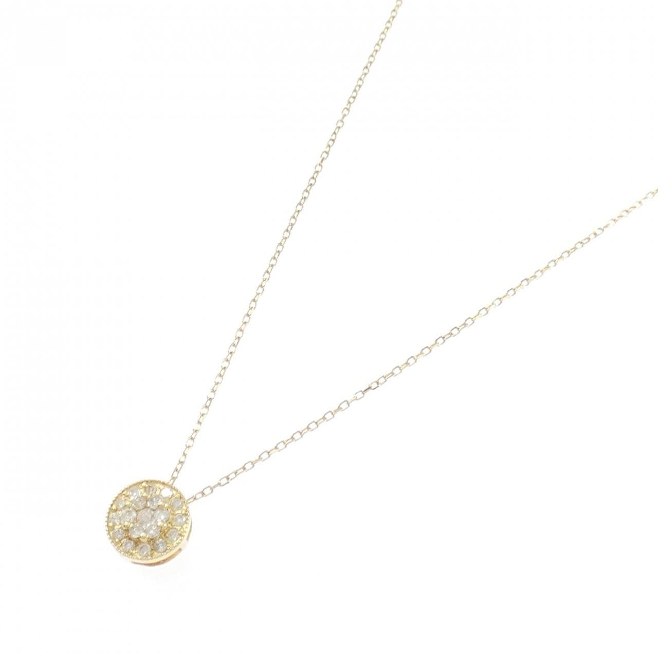 K18YG ダイヤモンド ネックレス 0.20CT