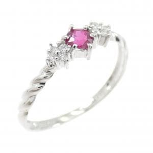 PT900 ルビー リング