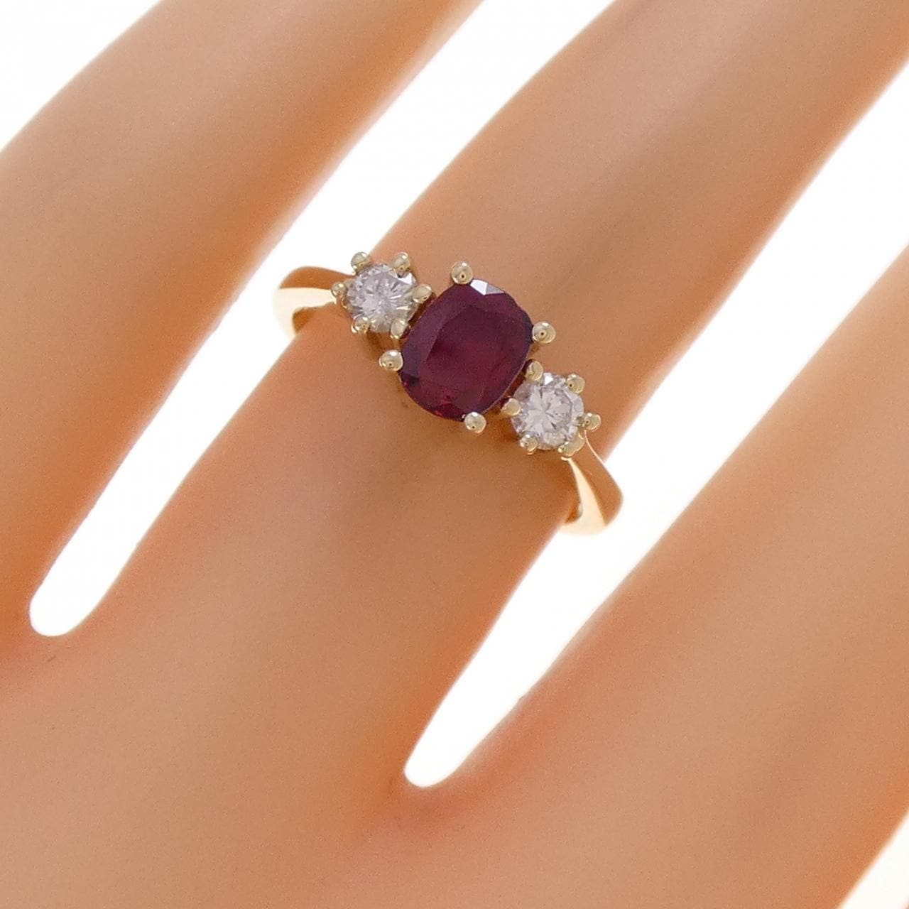 K18YG ルビー リング