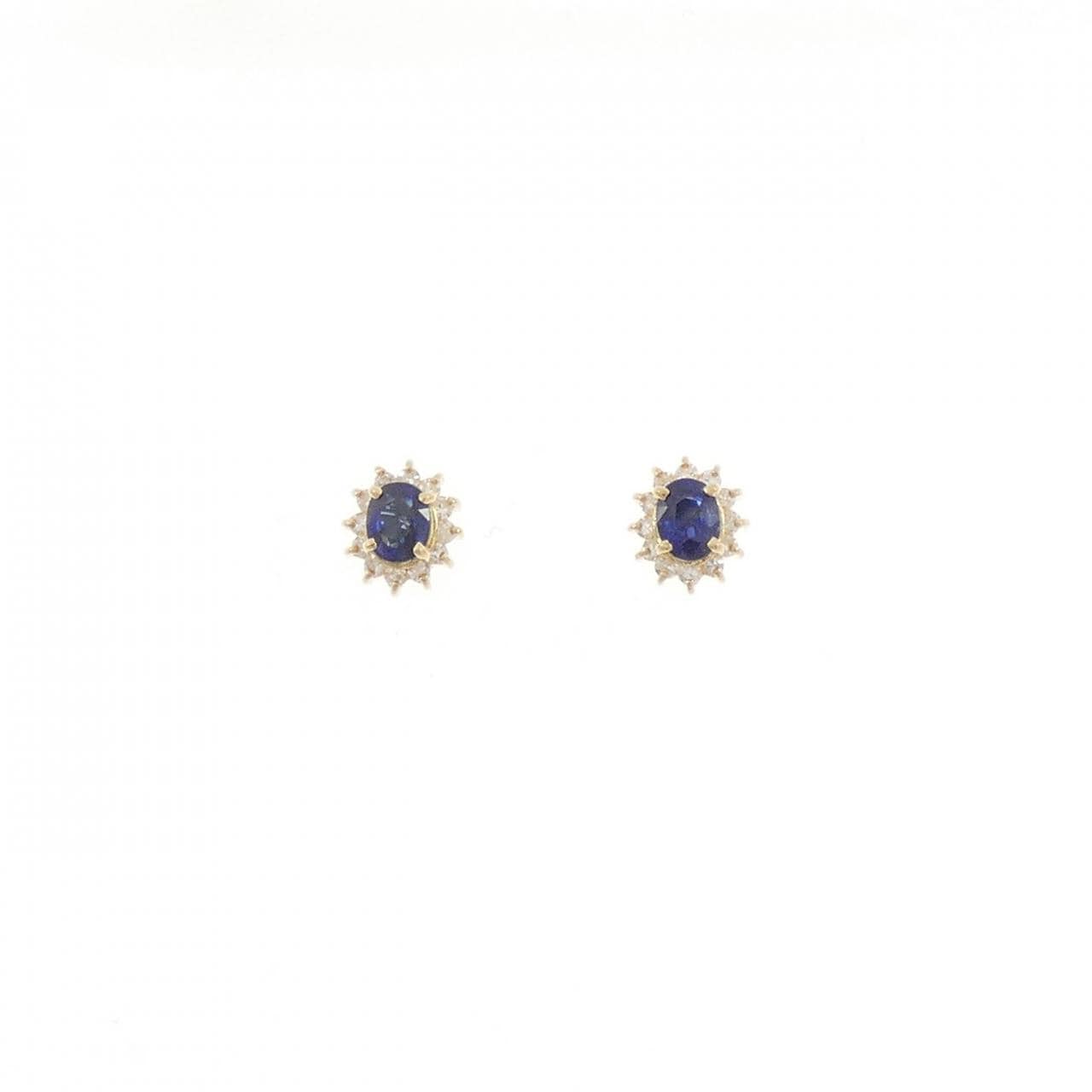 K18YG サファイヤ ピアス 0.3CT