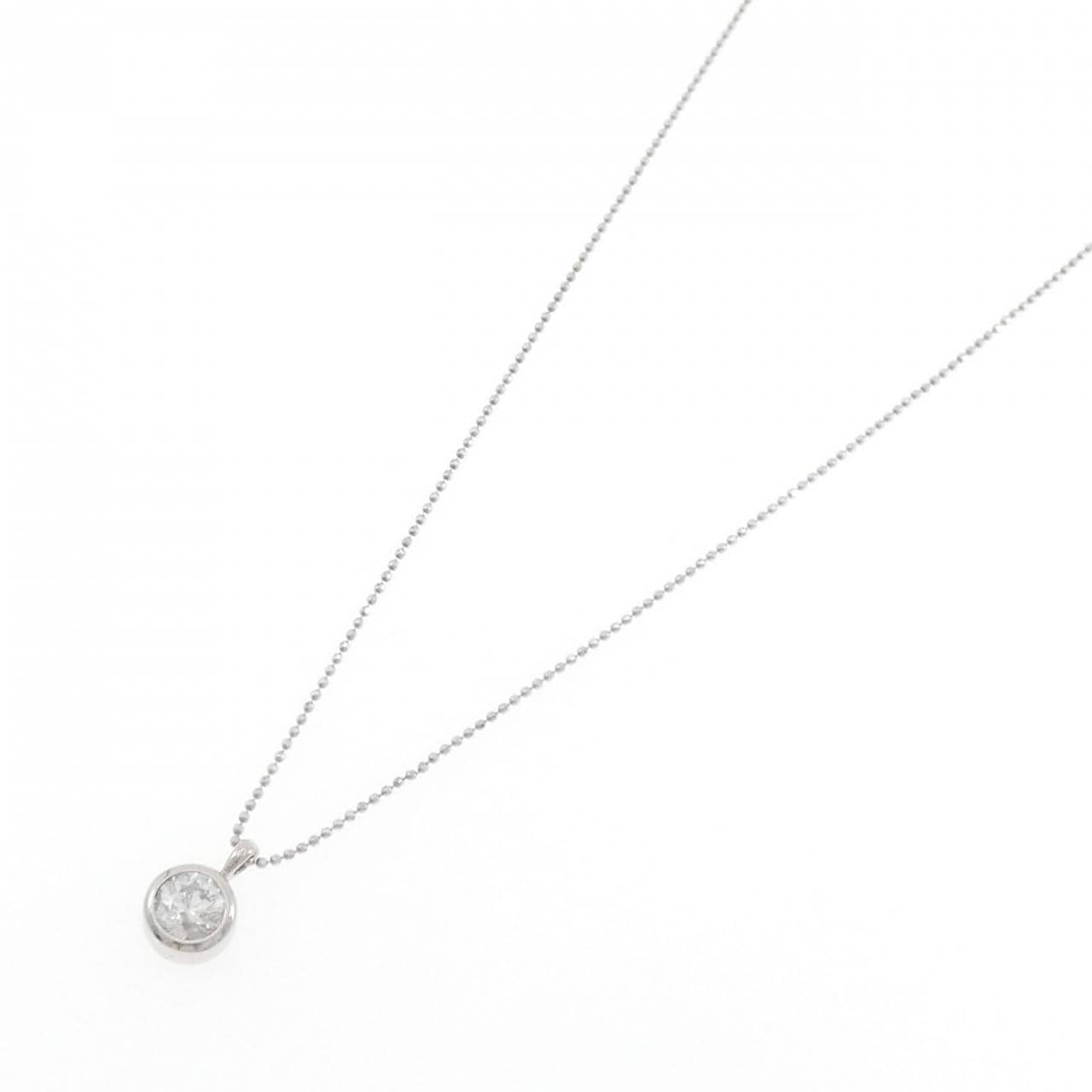 PT900/PT850 ソリティア ダイヤモンド ネックレス 1.004CT