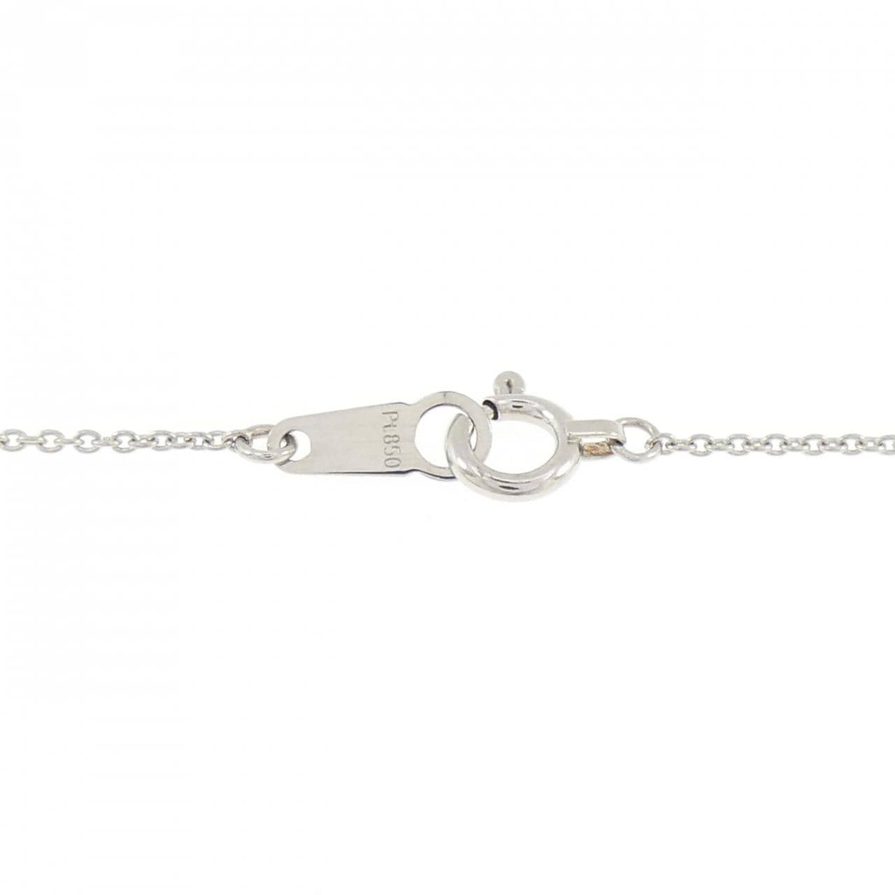 PT900/PT850 ソリティア ダイヤモンド ネックレス 0.12CT