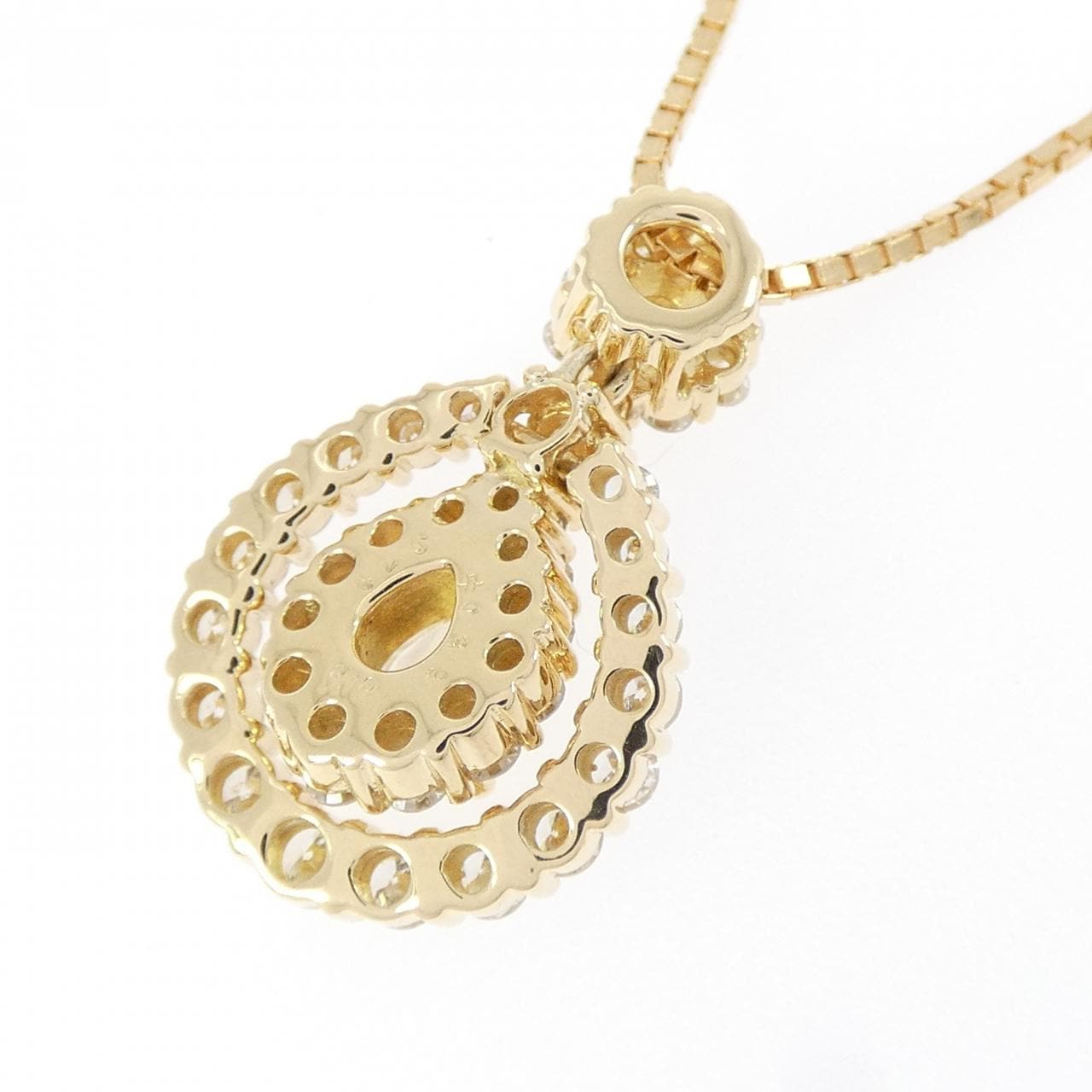K18YG ダイヤモンド ネックレス 0.39CT