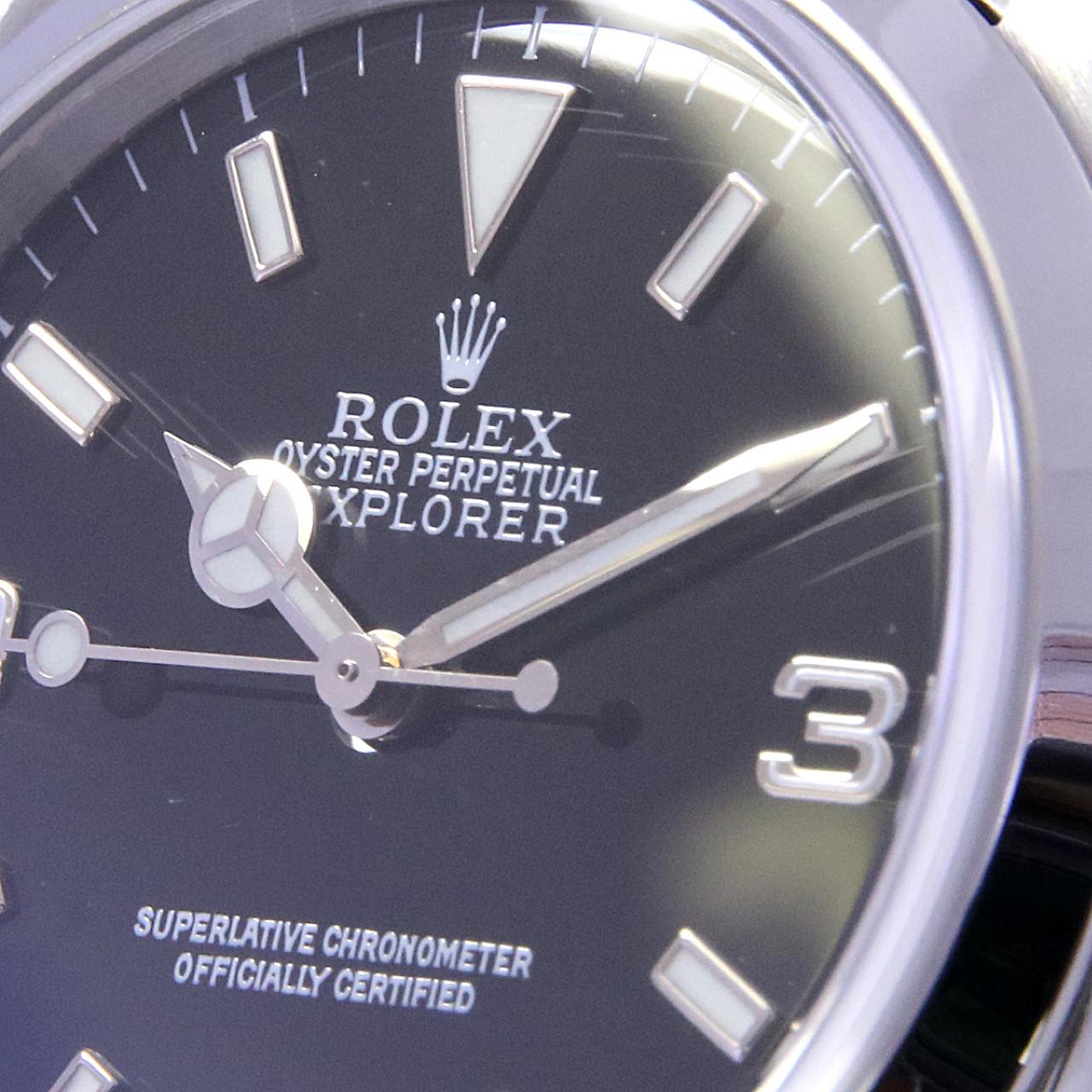 ロレックス ROLEX エクスプローラーⅠ オイスターパーペチュアル 腕時計 時計 SS 14270 メンズ