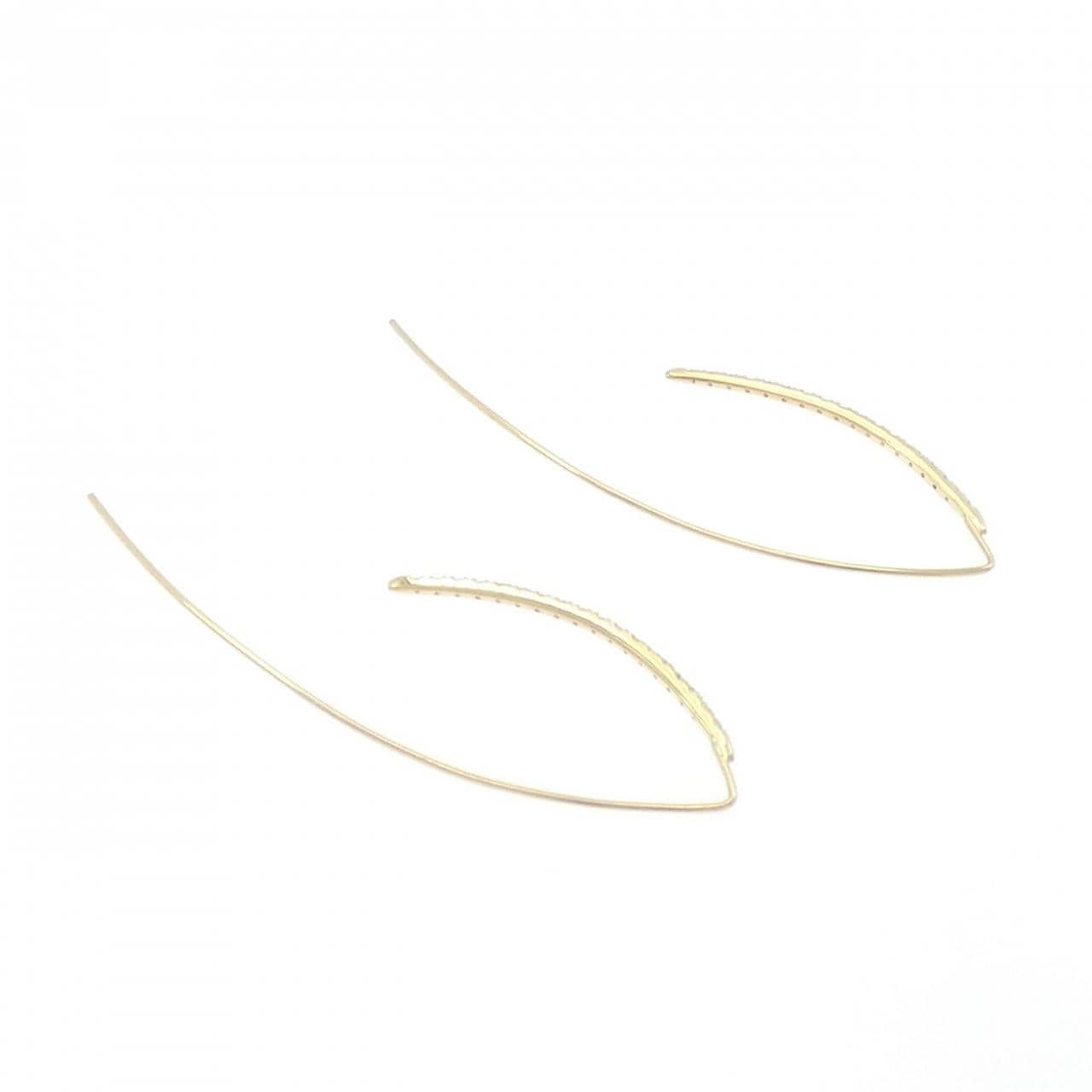 K18YG ダイヤモンド ピアス 0.20CT