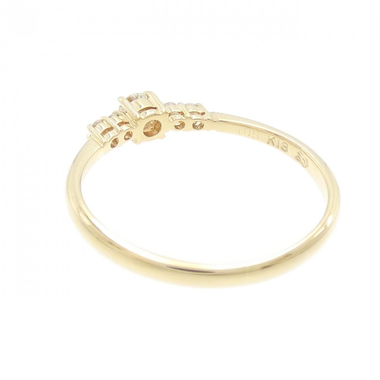 K18YG ダイヤモンド リング 0.15CT