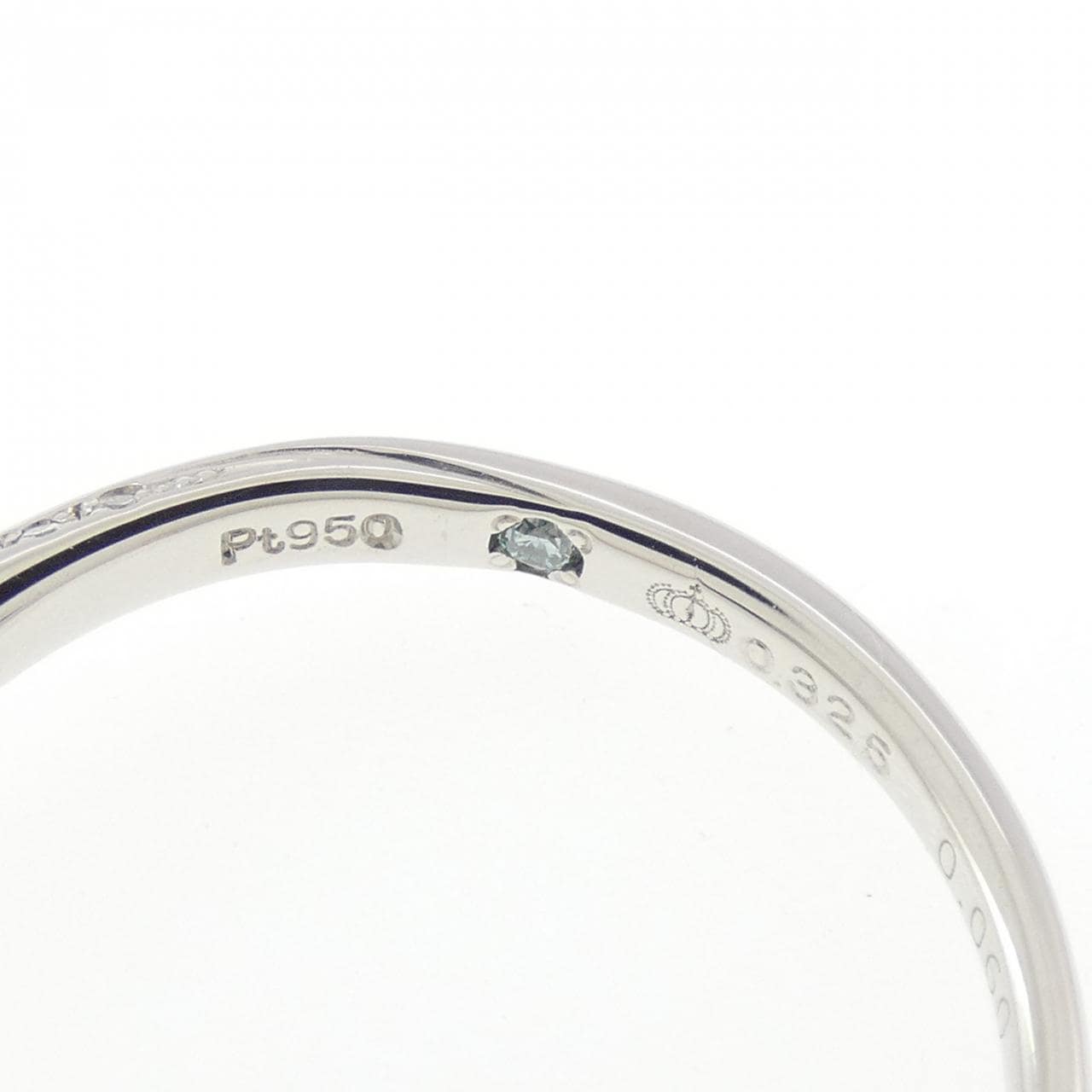 PT950 ダイヤモンド リング 0.325CT F VS2 3EXT H＆C