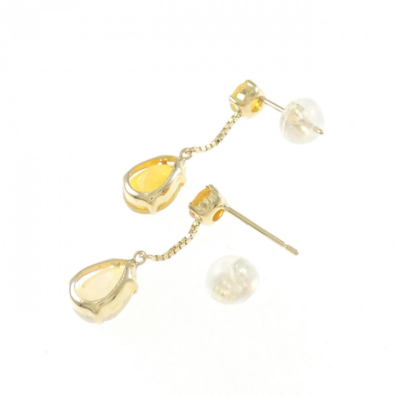 K18YG OPAL Earrings 1.40CT