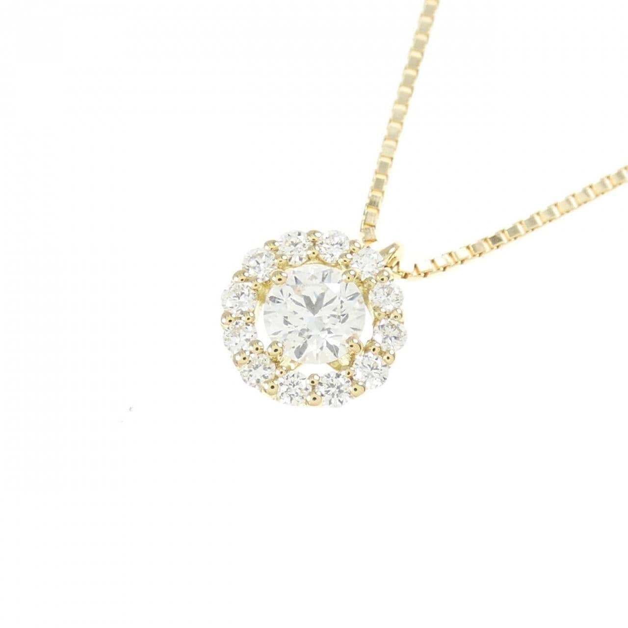 [BRAND NEW] K18YG Diamond Necklace 0.225CT F SI2 Good