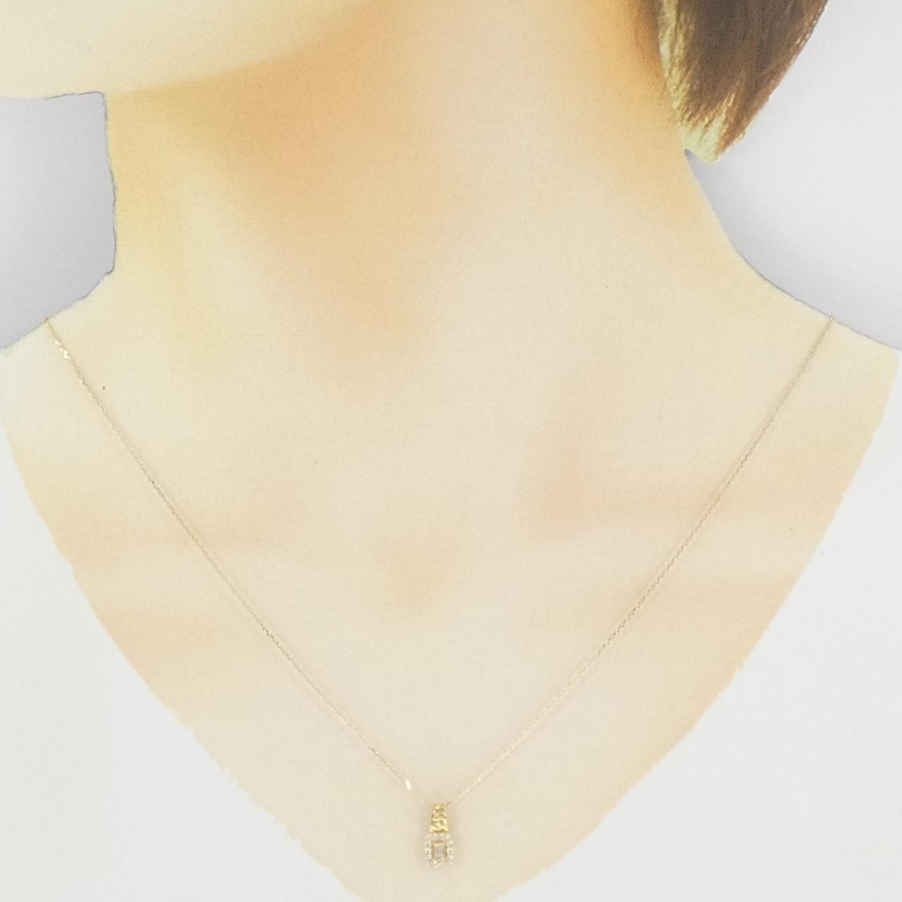 【新品】K18YG ダイヤモンド ネックレス 0.15CT