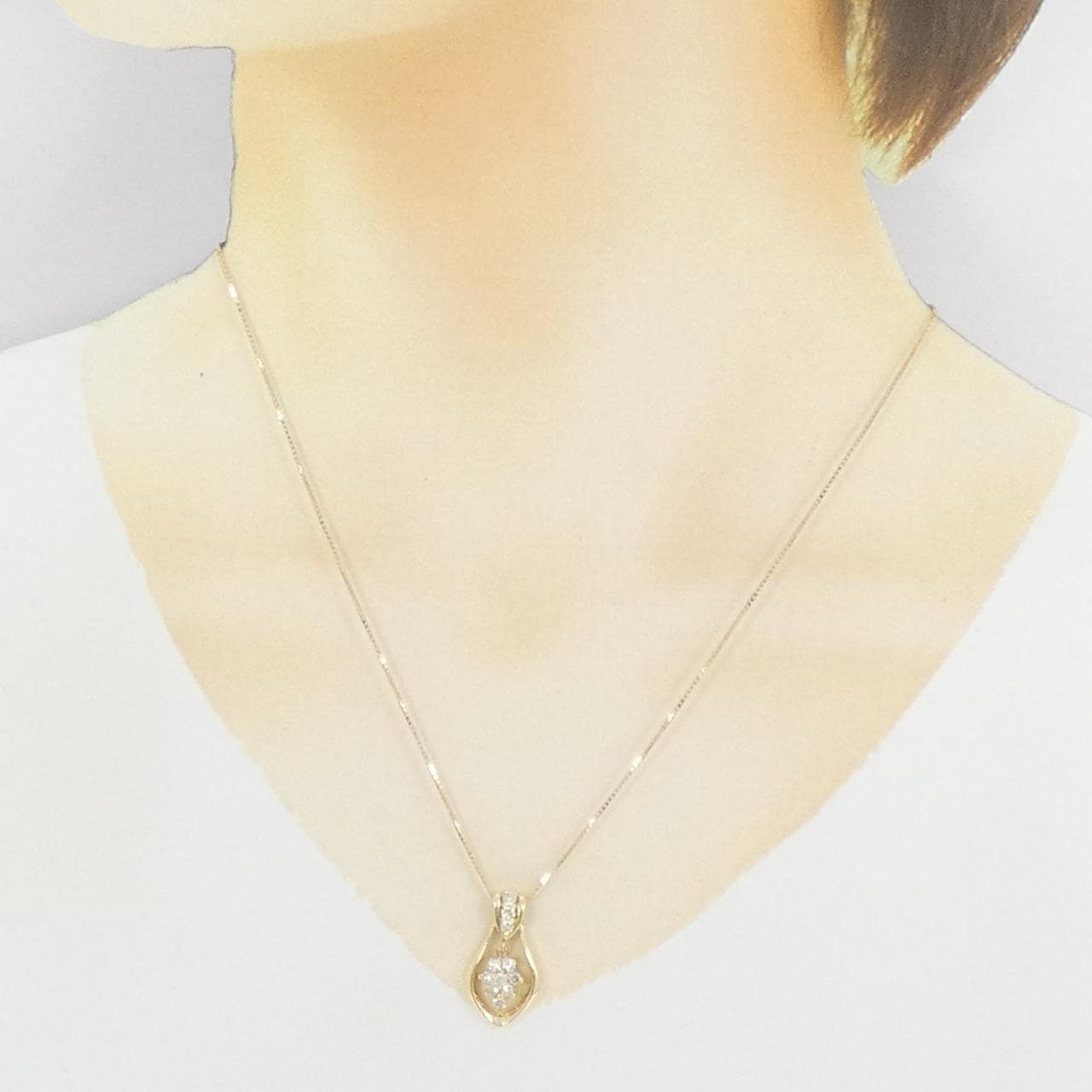 K18YG ダイヤモンド ネックレス 0.51CT