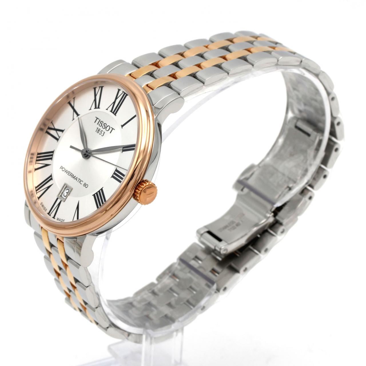 【新品】ティソ カーソン プレミアムパワーマティック80 T122.407.22.033.00 SSxGP 自動巻