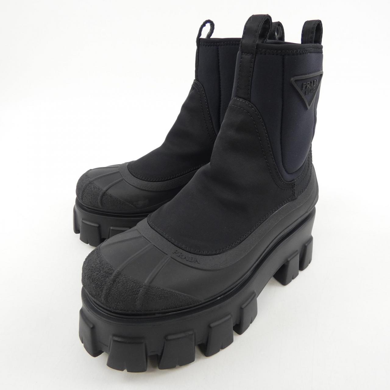 プラダ PRADA モノリス ダック アンクルブーツ 1T933M ブーツ