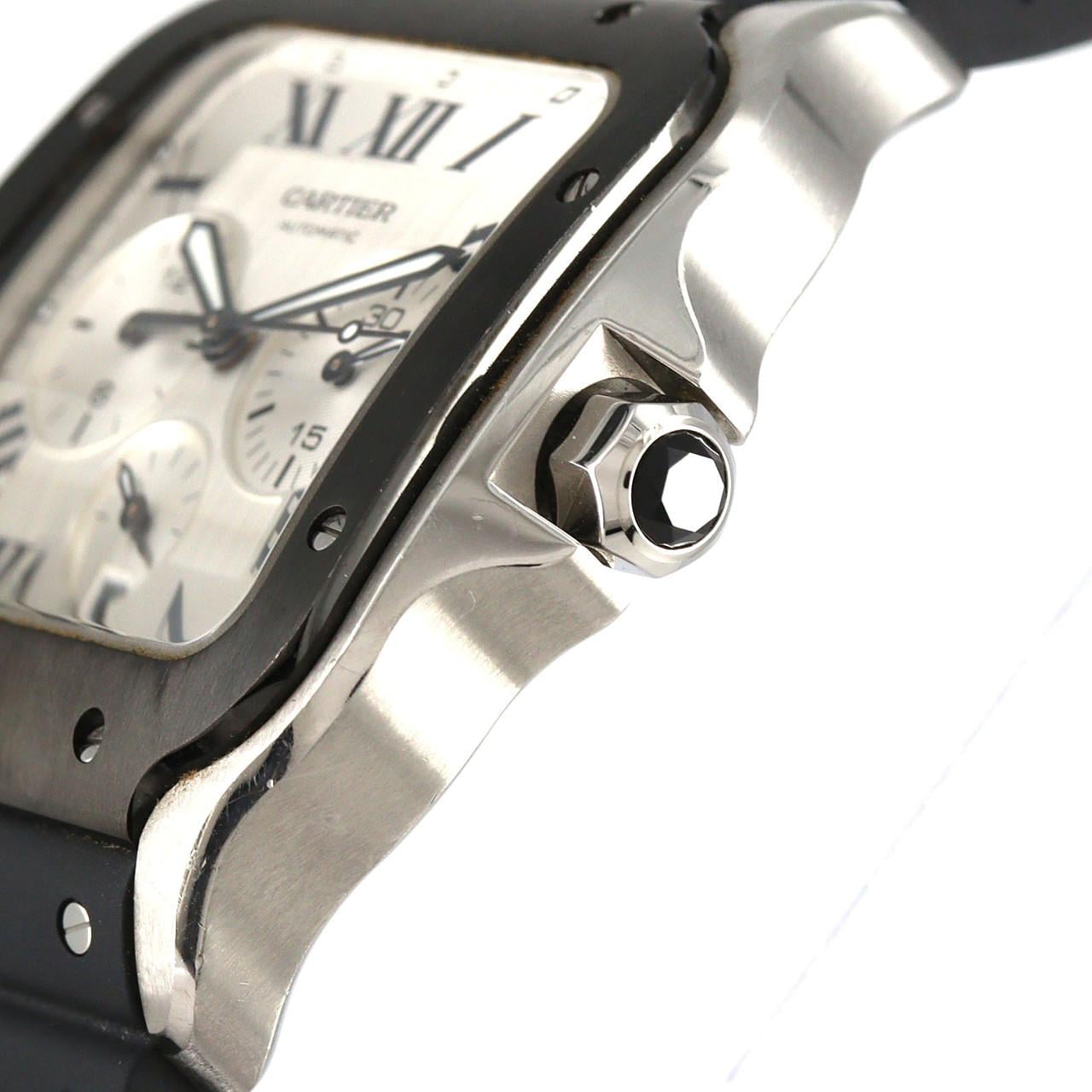 【ノーメンテナンス特価】カルティエ サントス･ドゥ･カルティエクロノグラフ XL WSSA0017 SS 自動巻