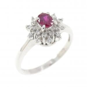 PT900 ルビー リング 0.28CT