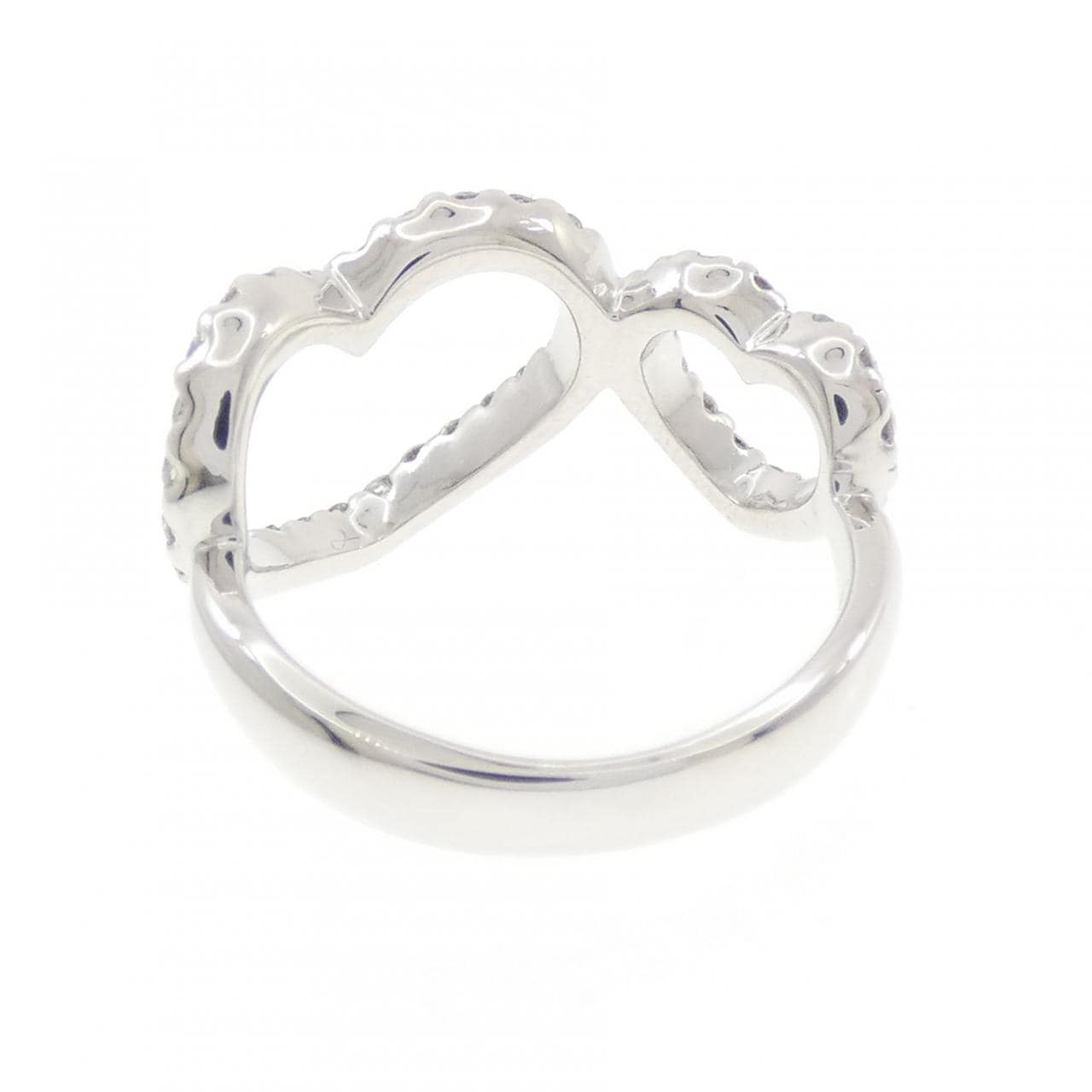K18WG ハート ダイヤモンド リング 0.44CT