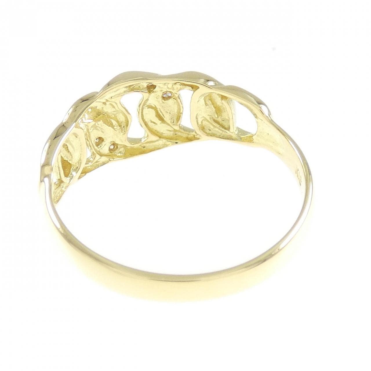 K18YG ダイヤモンド リング 0.02CT
