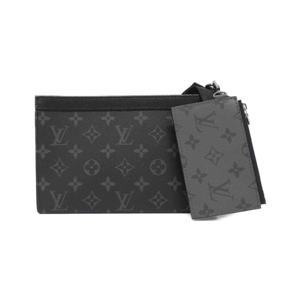 LOUIS VUITTON Monogram Eclipse Reverse Gaston 穿戴式錢包 M81124 單肩包