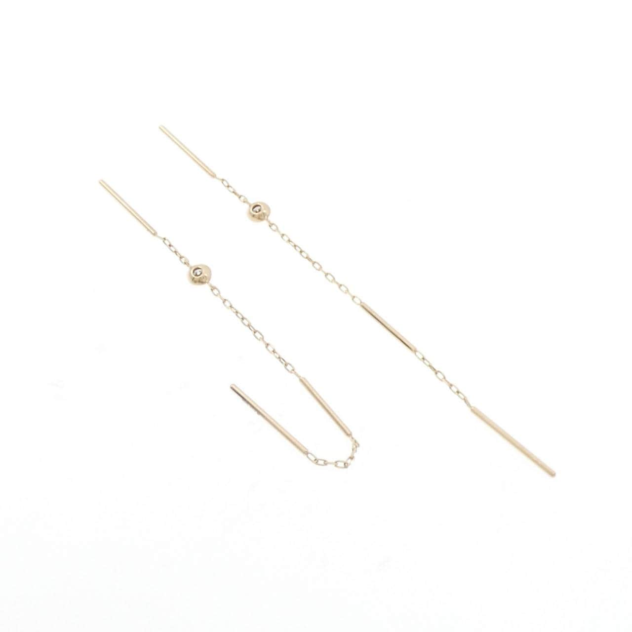Hirotaka Toggle Chain Earrings 0.04CT
