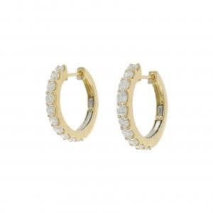 【新品】K18YG ダイヤモンド ピアス 1.002CT