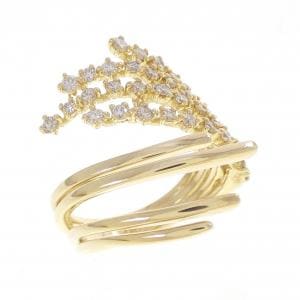 K18YG ダイヤモンド リング 0.74CT