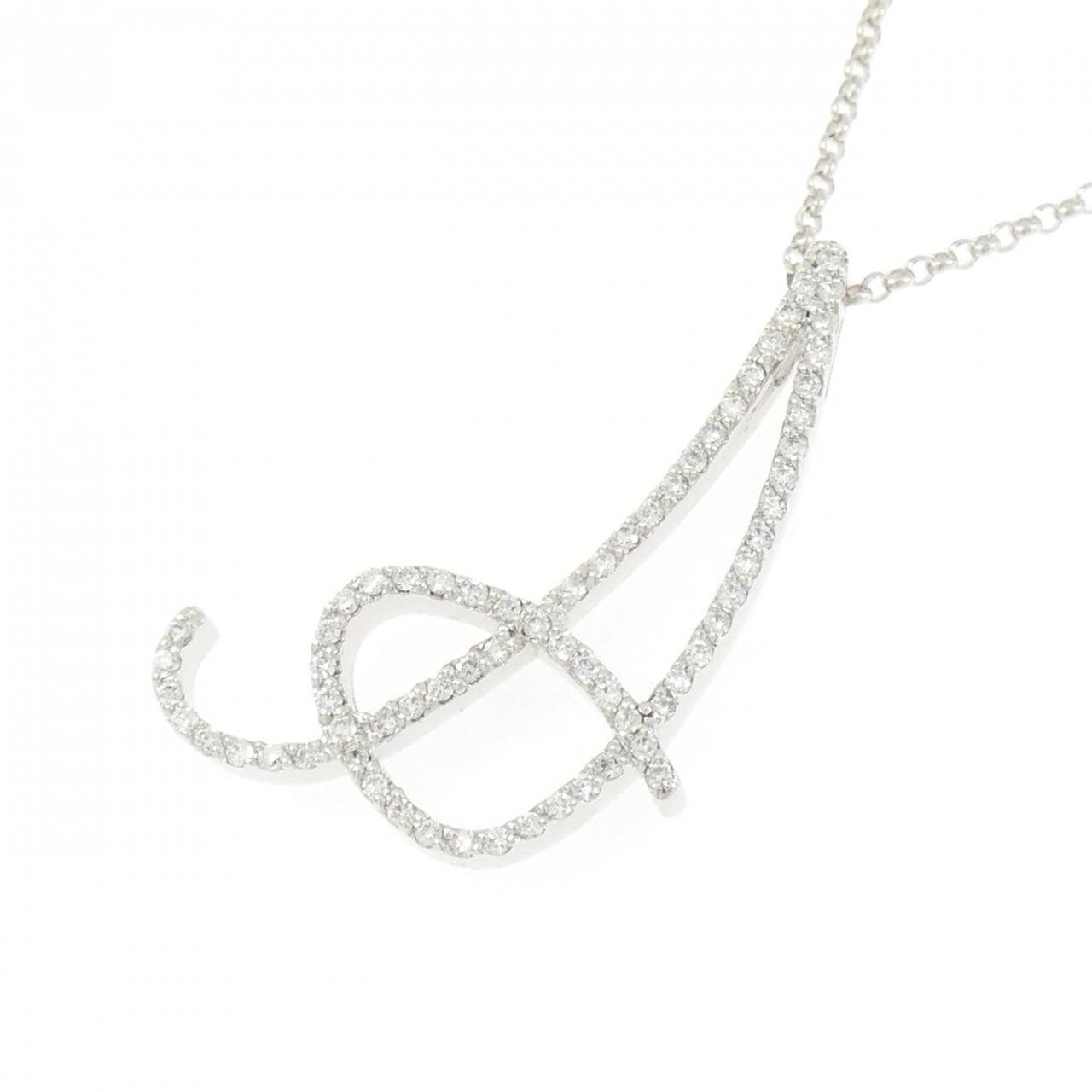 ポンテヴェキオ イニシャル ネックレス 0.34CT