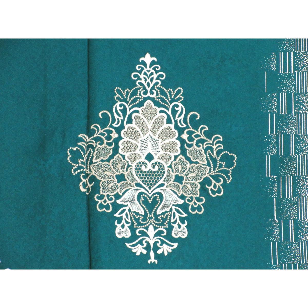 【未使用品】単衣　訪問着　銀彩加工　刺繍入り