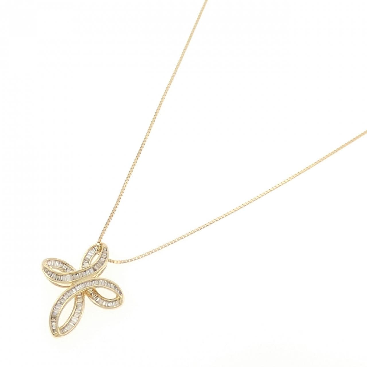 K18YG ダイヤモンド ネックレス 0.83CT